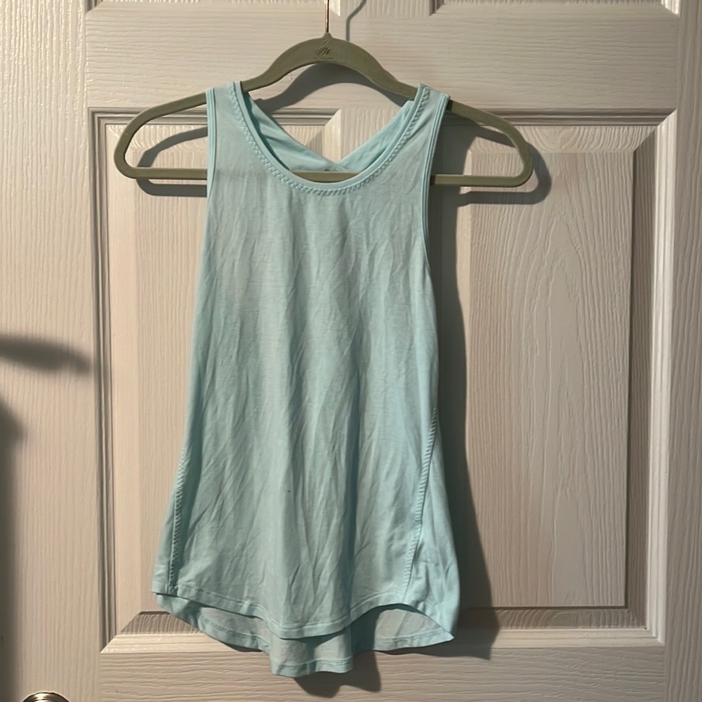 Athleta workout top. Size XXS. Light blue.